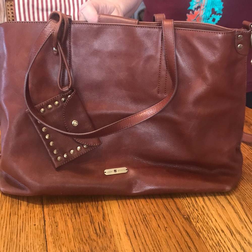 Lucky Brand Slouchy Leather Tote